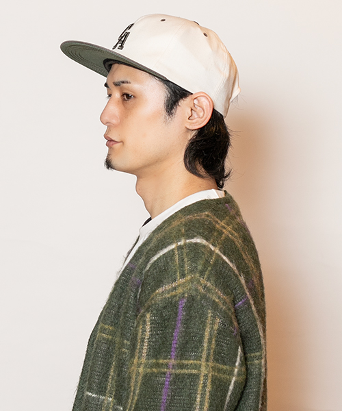 モデル頭囲：58cm 着用サイズ：ONESIZE