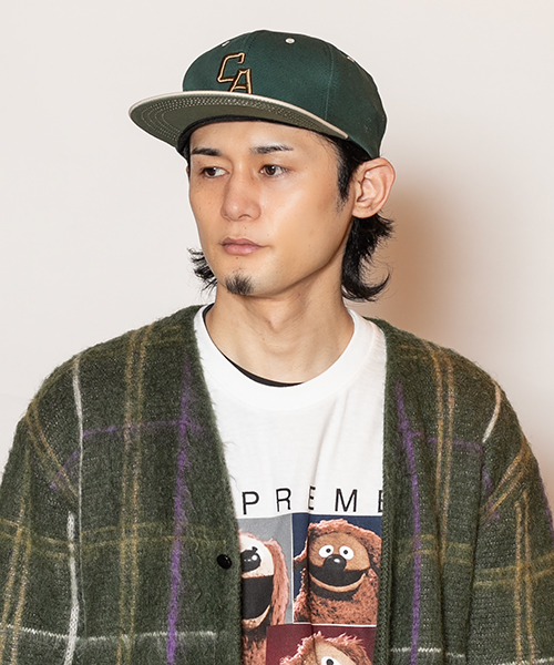 モデル頭囲：58cm 着用サイズ：ONESIZE