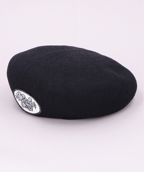 TILTED PATCH BERET(ONESIZE BLACK): ベレー｜帽子通販｜CA4LA