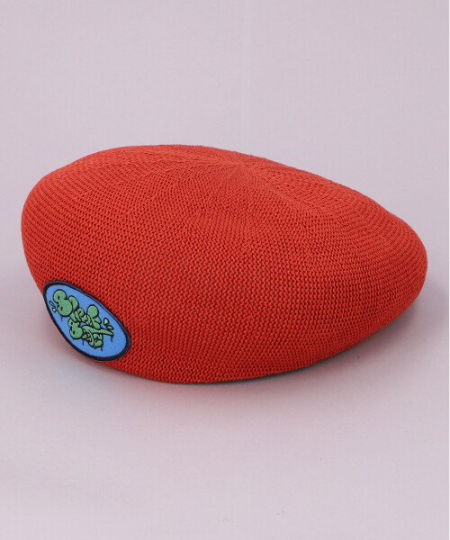 TILTED PATCH BERET(ONESIZE ORANGE): ベレー 帽子通販｜CA4LA