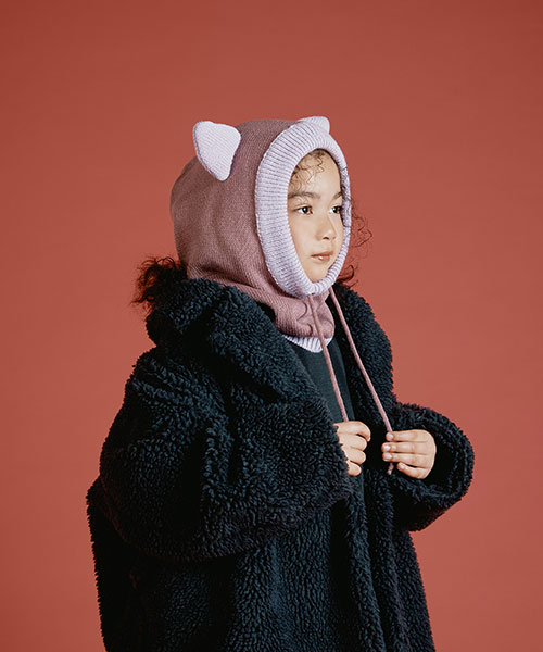 KIDS CAT BALACLABA PURPLE 53-56