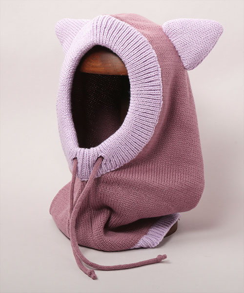 KIDS CAT BALACLABA PURPLE 53-56