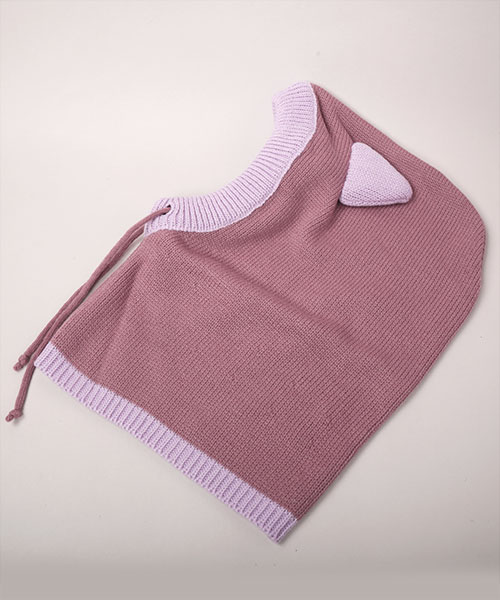 KIDS CAT BALACLABA PURPLE 53-56
