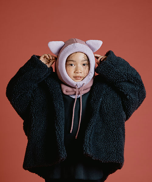 KIDS CAT BALACLABA PURPLE 53-56