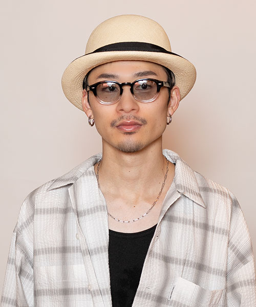 モデル頭囲：58.5cm 着用サイズ：M