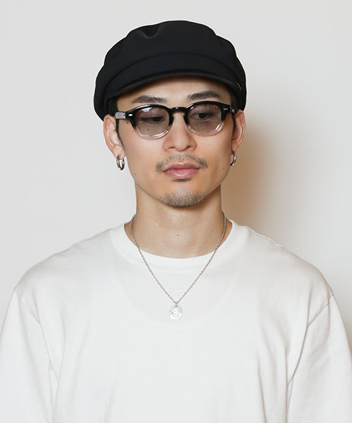 モデル頭囲：58.5cm 着用サイズ：ONESIZE