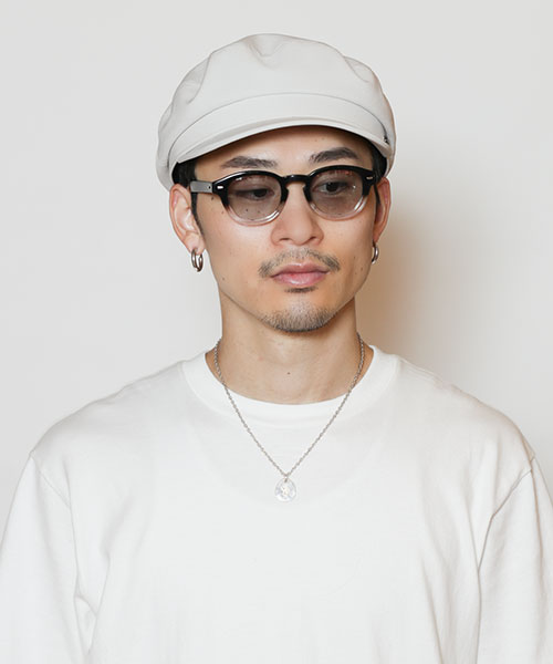 モデル頭囲：58.5cm 着用サイズ：ONESIZE