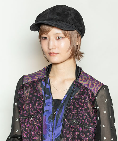 モデル頭囲：55cm 着用サイズ：ONESIZE
