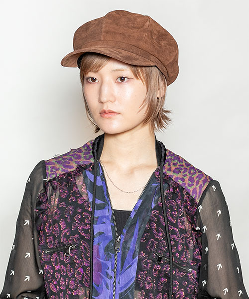 モデル頭囲：55cm 着用サイズ：ONESIZE
