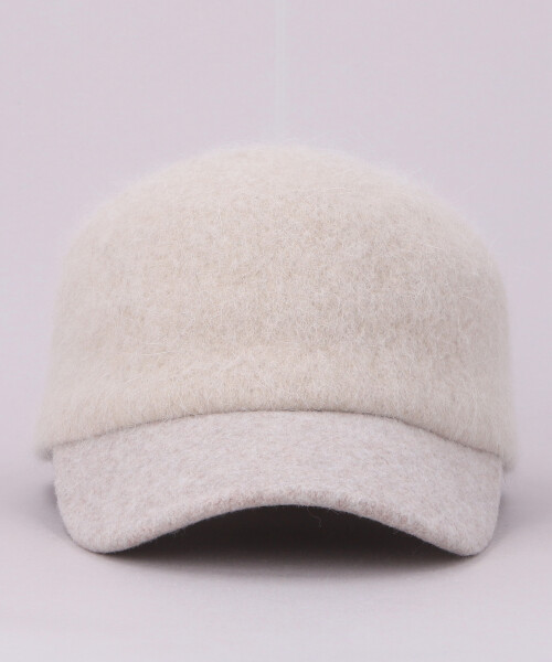 YK ANGORA WOOL CAP CHARCOAL GRAY ONESIZE