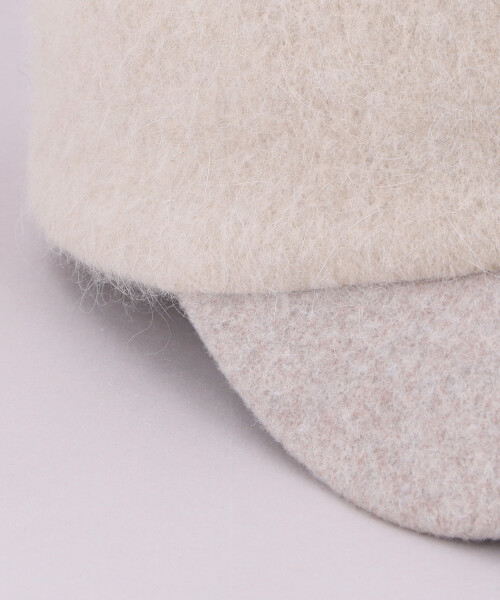 YK ANGORA WOOL CAP CHARCOAL GRAY ONESIZE