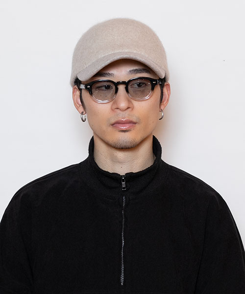 YK ANGORA WOOL CAP CHARCOAL GRAY ONESIZE