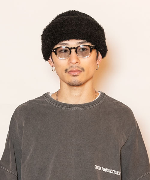 BLACK モデル頭囲：58.5cm