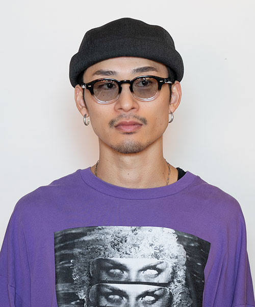 モデル頭囲：58.5cm 着用サイズ：ONESIZE