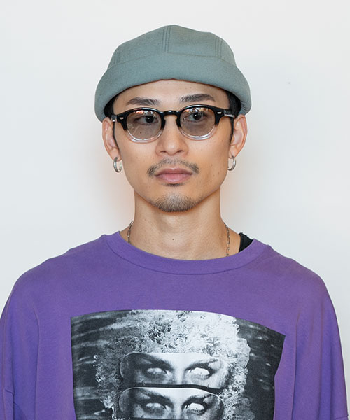 モデル頭囲：58.5cm 着用サイズ：ONESIZE