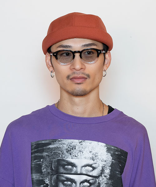 モデル頭囲：58.5cm 着用サイズ：ONESIZE