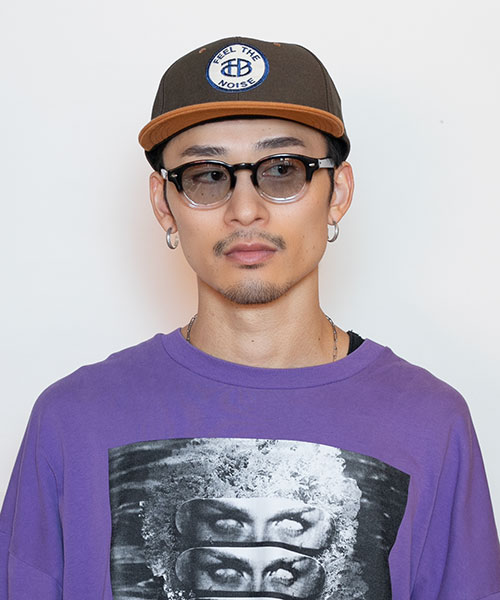 モデル頭囲：58.5cm 着用サイズ：ONESIZE