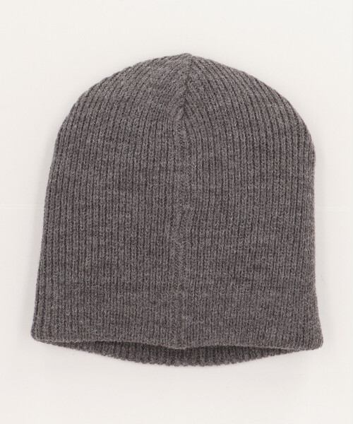 L PATCH BEANIE GRAY ONESIZE
