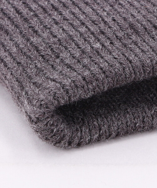 L PATCH BEANIE GRAY ONESIZE