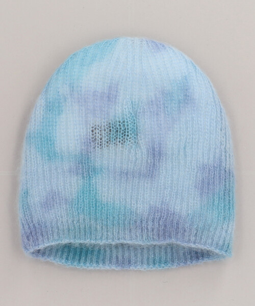 CF TIE DYE MOHAIR BEANIE BLUE ONESIZE