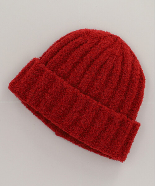 LOOP YARN RIB WATCH RED ONESIZE