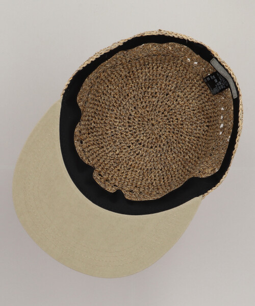 HAND KNITTED PAPER BALL CAP BLUE ONESIZE