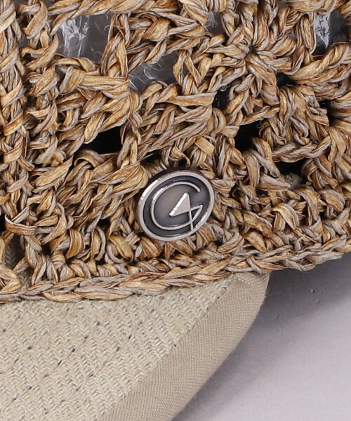 HAND KNITTED PAPER BALL CAP BLUE ONESIZE