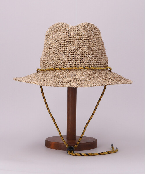 HAND KNITTED PAPER CODE HAT NATURAL ONESIZE