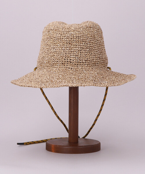 HAND KNITTED PAPER CODE HAT NATURAL ONESIZE