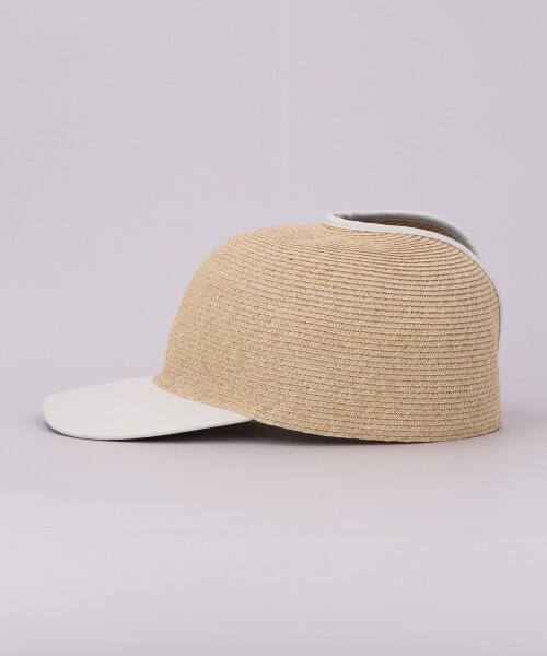 WASHABLE BRAID SLIT CAP BEIGE ONESIZE