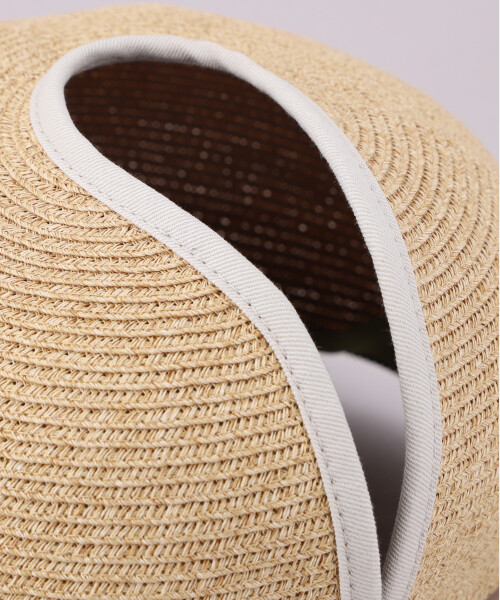 WASHABLE BRAID SLIT CAP BEIGE ONESIZE