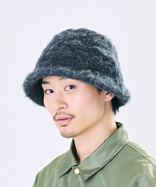CHARCOAL GRAY モデル頭囲：58.5cm