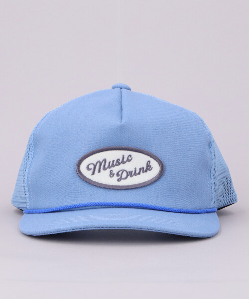 MUSIC DRINK PATCH CAP BLUE ONESIZE
