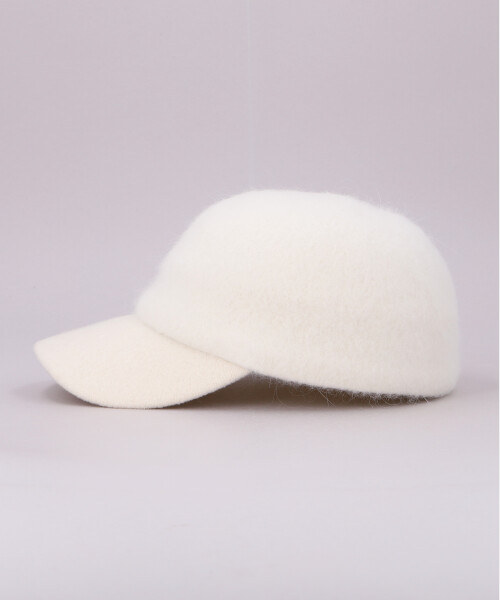YK ANGORA WOOL CAP2 WHITE ONESIZE