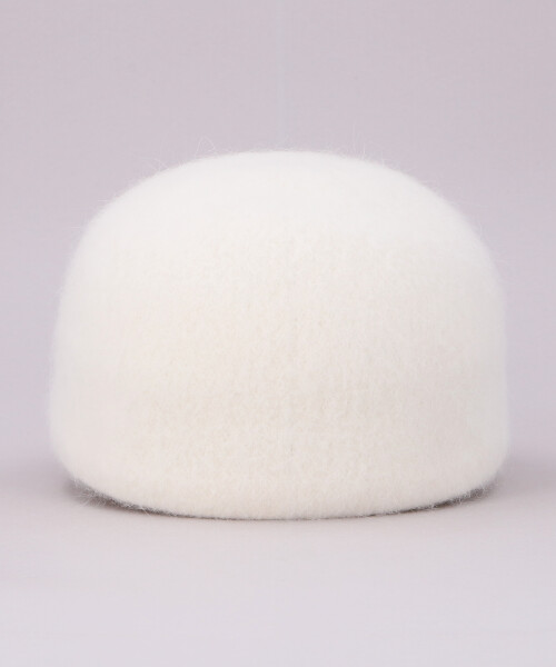 YK ANGORA WOOL CAP2 WHITE ONESIZE
