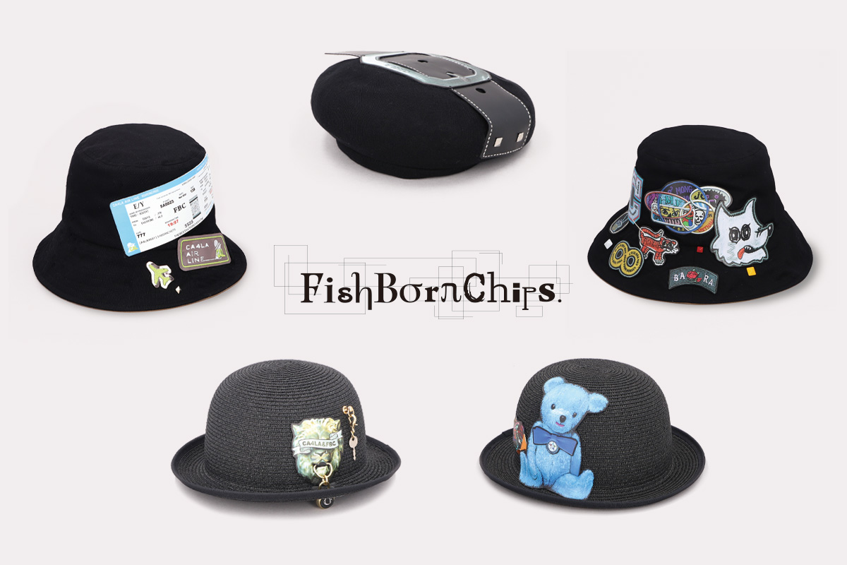 FishBoneChips ベレー帽 帽子 フィッシュボーンチップス CA4LA