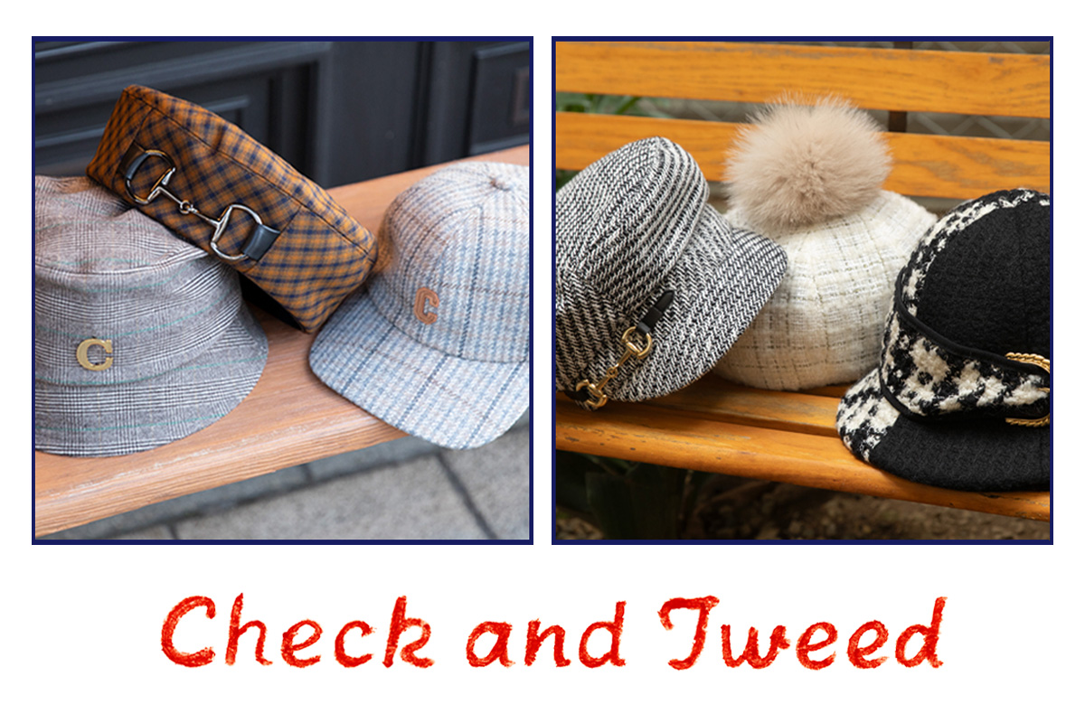 CA4LA TWEED HAT ツイード　カシラ