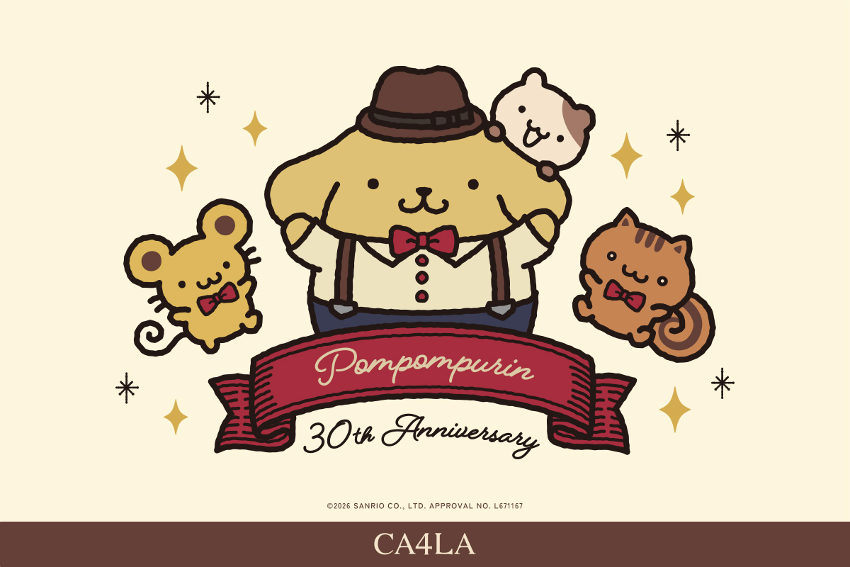 POMPOMPURIN 30th ANNIVERSARY × CA4LA