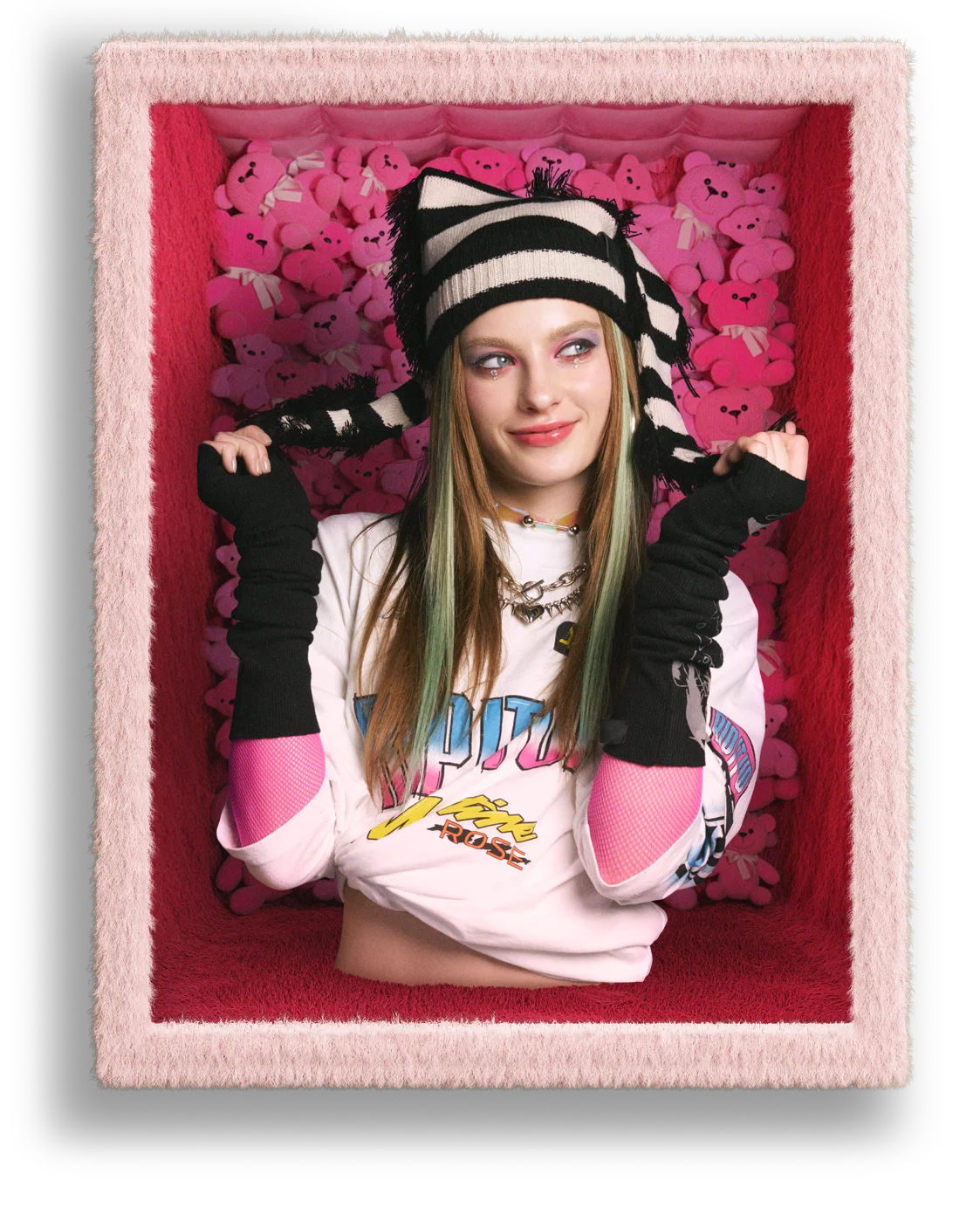 LONG LONG KNITTED HAT